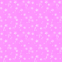 Seamless pattern pink stars background. Textured paper, sky wrapping paper texture, romantic. Background for web, social media.