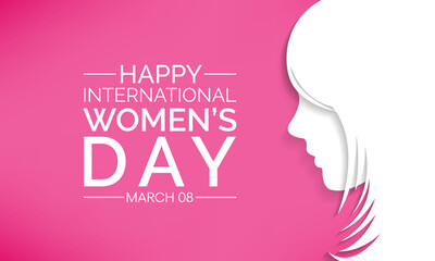 International Women's Day is celebrated  on the 8th of March annually around the world. It is a focal point in the movement for women's rights. Vector illustration design.