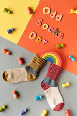 Poster for Odd Socks Day initiative against bullying by Anti-bullying alliance on November 16....