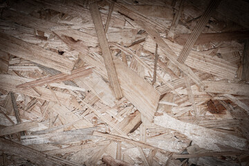 texture of wooden OSB board in the detail