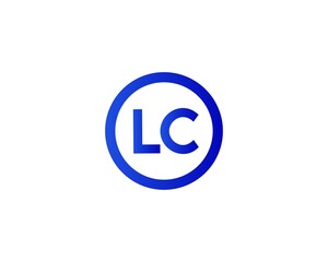 lc cl letter logo design vector template
