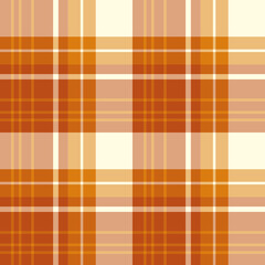 Seamless pattern in light and dark orange colors for plaid, fabric, textile, clothes, tablecloth and other things. Vector image.