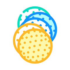 filters set color icon vector illustration flat