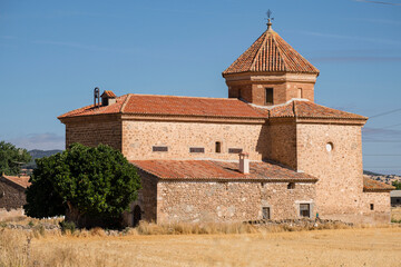 ermita de la  Virgen del Moral, siglo XVIII, El Poyo del Cid  municipio de Calamocha, provincia de Teruel, Aragón, Spain, Europe