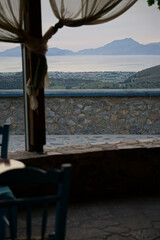 the Traditional KAFE in Zia, Kos Island, Greece, May