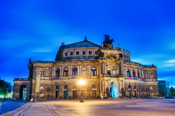 Fototapeta na wymiar Dresden Opera Theater