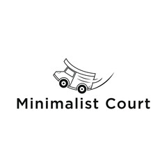 minimalist court food car logo design for business and company 