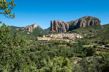 Fototapeta na wymiar Agüero, Huesca, Spain