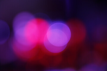 Abstract bokeh lights on a dark background- a cool wallpaper