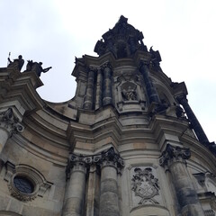 Catholic Church and Monument to King John - Dresden, Germany.