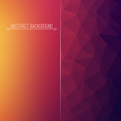 Abstract geometric contemporary neo geometric modern background. Triangle abstract blur modern cover flyer design. Mosaic tessellation. Vector illustration