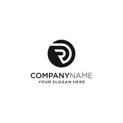 DR letter logo design idea. Modern, abstract, simple, clean and professional concept