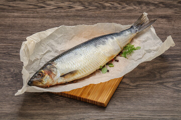 Salted Herring fish with pepper