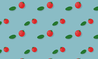 tomato/basil/kitchen pattern vector