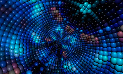 Obraz premium Abstract texture background with blue spheres.