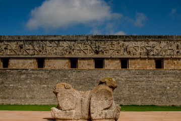 the uxmal maya city in mexico