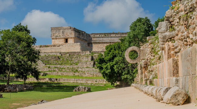 the uxmal maya city in mexico