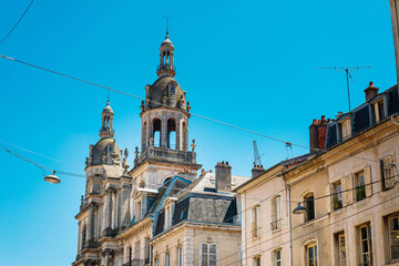 Fototapeta na wymiar Street view of Nancy city, France