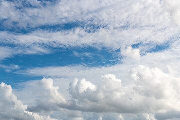 Naklejka na ściany i meble Natural pattern of clouds in the sky