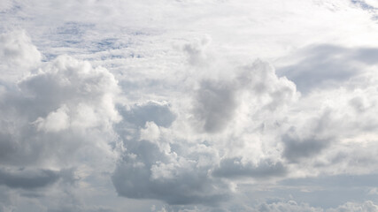 Natural pattern of clouds in the sky