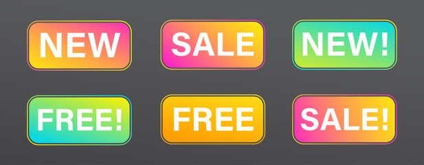 New arrival shop product tags for sale promotion