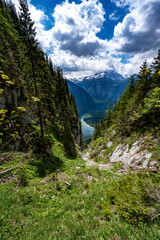 Obraz premium Wandertour am Königsee