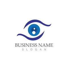 Eye Care vector logo design