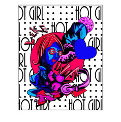 urban graffiti from modern trends. the concept of modern youth and reality. bright unusual characters and attributes of life. For prints, corporate identity, covers, magazines, stickers