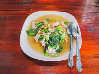 fried noodle with pork