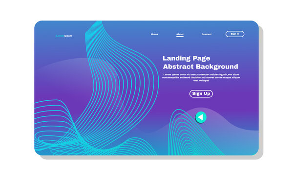 stock illustartion asbtract background landing page template design can be used web development ui banners part 2