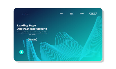stock illustration abstract background design landing page template design web page design for website and mobile part 1