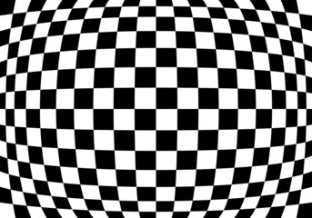 fisheye checkered vector grid pattern background