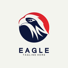 Obraz premium Eagle icon logo design vector template