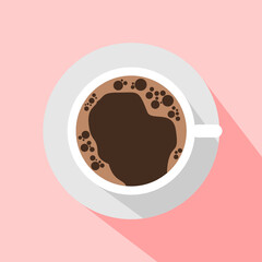 cup of coffee vector for coffee shop design interior