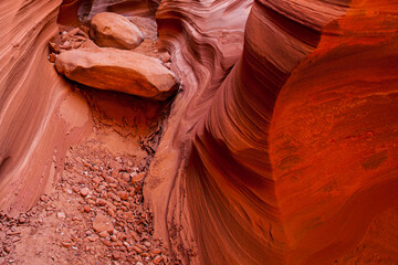 The Antelope Canyon, near Page, Arizona, USA - 410946936