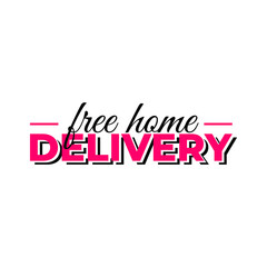 Free home delivery text design