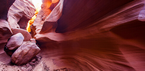 The Antelope Canyon, near Page, Arizona, USA - 410947718