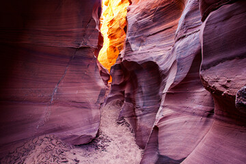The Antelope Canyon, near Page, Arizona, USA - 410947952