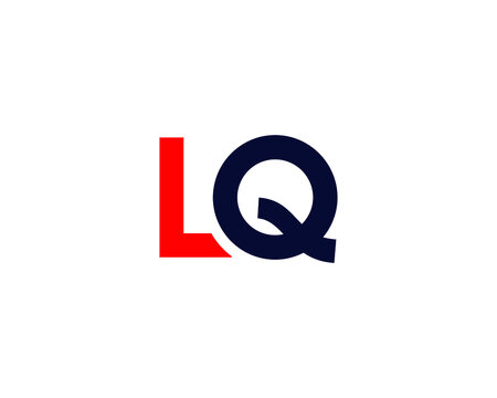 LQ QL letter logo design vector template