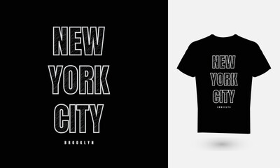 Text graphic illustration design, New york, perfect for t-shirts, hodiee etc.