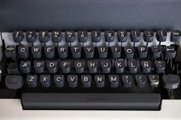 Detalles de maquina de escribir antigua