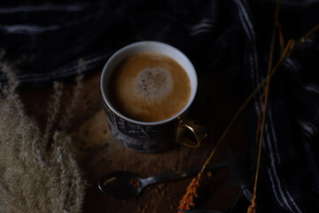 Barista Coffee on Wooden Chopping Board