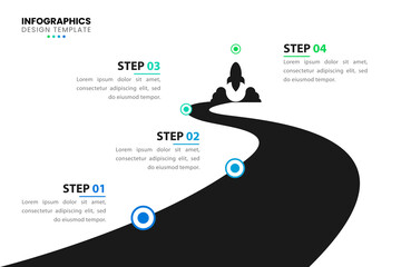 Infographic design template. Creative concept with 4 steps