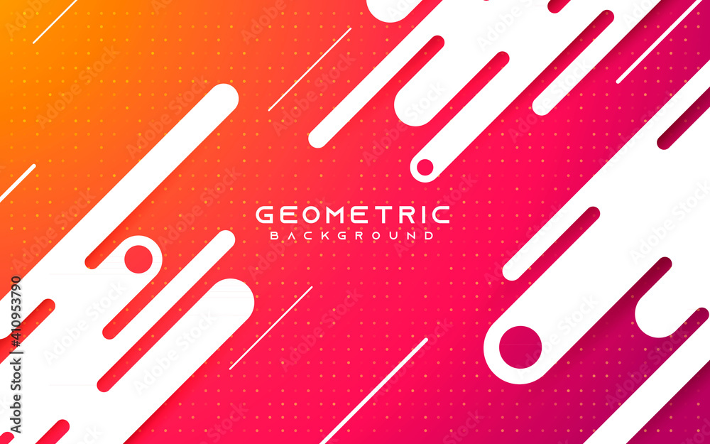 Sticker abstract geometric background gradient color