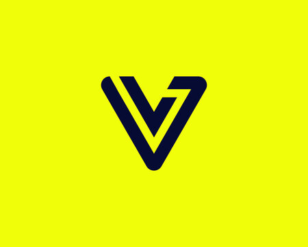 LV VL Letter logo design vector template
