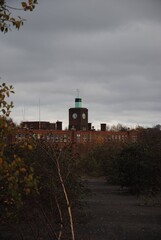 clocktower at sunset