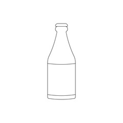 outline style icon with beer bottle symbol
