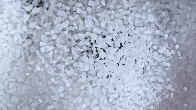 Super Slow Motion Shot of Salt Explosion Towards Camera at 1000fps.