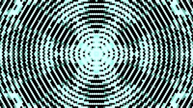 Multicolored abstract videobackground. Mosaic background made up of hexagonal tiles.

