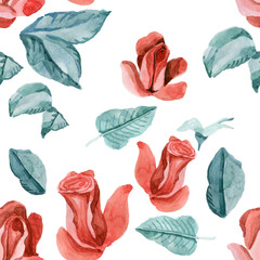 Red roses background. Romance love valentine day decoration bouquet bloom